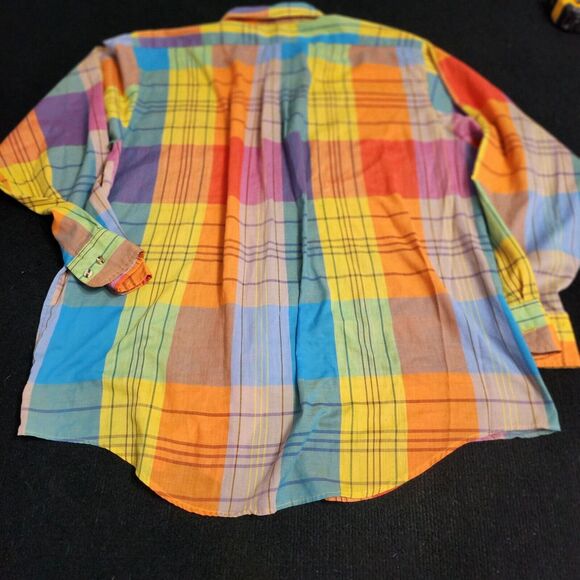 Cove Creek Men's Plaid Button-Down Shirt Size L 16-16.5 100% Cotton - Picture 3 of 8
